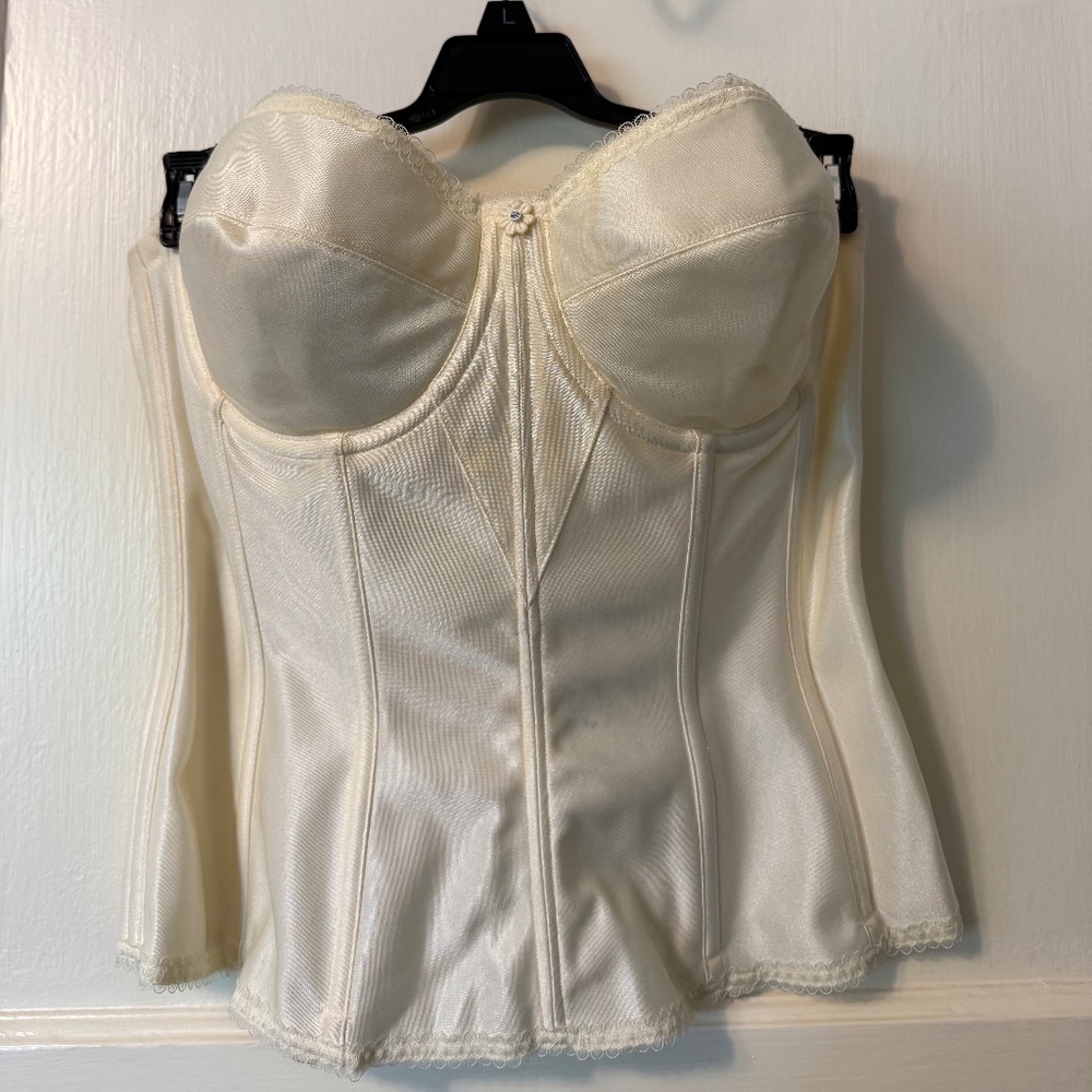 Dominique strapless ivory bustier